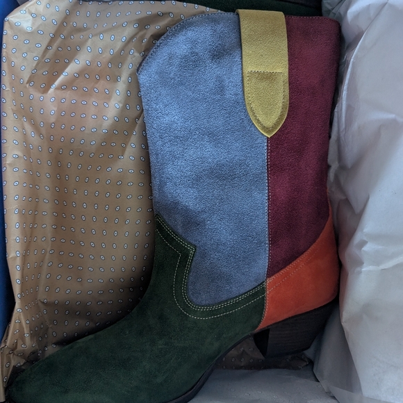 Charlotte Stone Roberta Colorblock Boot in Kingston - NIB - Picture 4 of 5